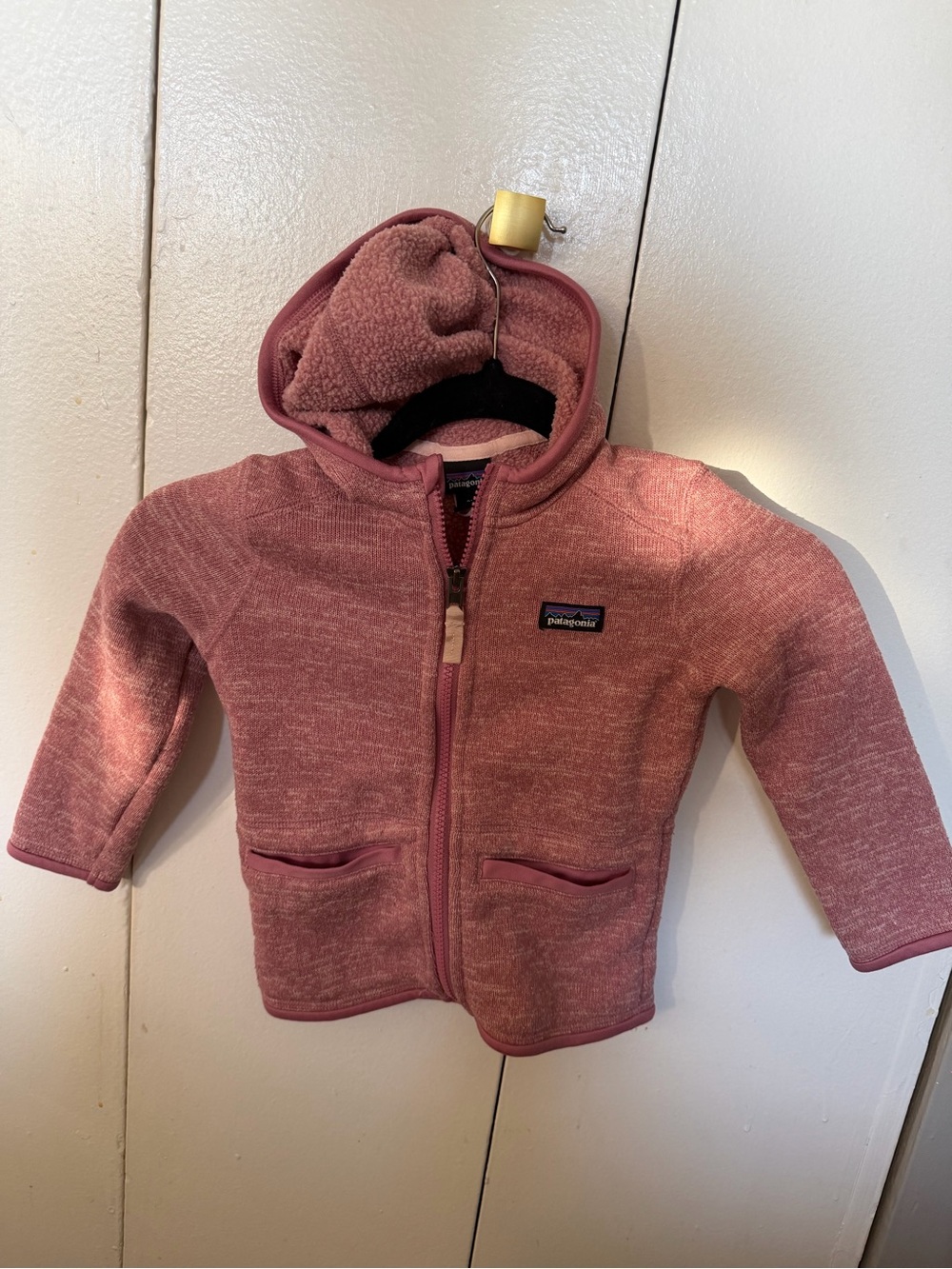 Patagonia Kids Hooded Zip Fleece Jacket - Dusty Rose